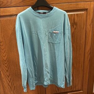 PALACE Aqua Long Sleeve Tee with Pocket